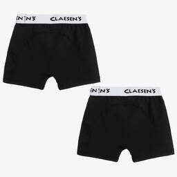  كلايسنز-شورت بوكسر قطن جيرسي لون أسود للأولاد (عدد 2) | Childrensalon Outlet