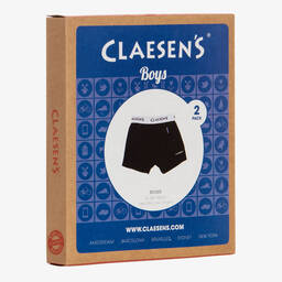  كلايسنز-شورت بوكسر قطن جيرسي لون أسود للأولاد (عدد 2) | Childrensalon Outlet