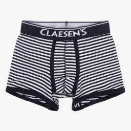  كلايسنز-شورت بوكسر قطن لون كحلي و أبيض للأولاد | Childrensalon Outlet