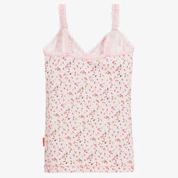 Claesen's-Girls Pink Cotton Vest | Childrensalon Outlet