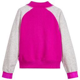 Converse-Girls Pink College Jacket | Childrensalon Outlet