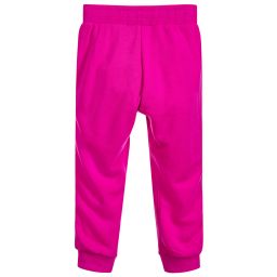 Converse-Girls Pink Cropped Joggers | Childrensalon Outlet