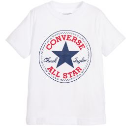Converse - White Cotton T-Shirt with