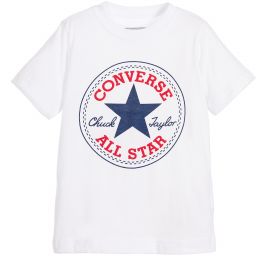 converse all star white t shirt