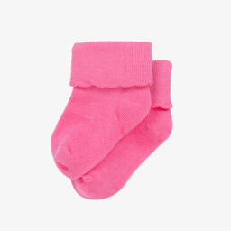 كونتري كيدز-Baby Girls Pink Cotton Ankle Socks | Childrensalon Outlet