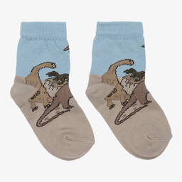 كونتري كيدز-Boys Cotton Dinosaur Socks | Childrensalon Outlet