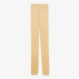 Country Kids-Gold Glitter Footless Tights | Childrensalon Outlet