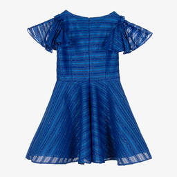 ديفيد تشارلز-فستان نيوبرين مقلم لون أزرق | Childrensalon Outlet