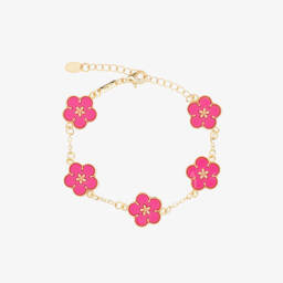 David Charles-Girls' Chic Pink Floral Bracelet | Childrensalon Outlet
