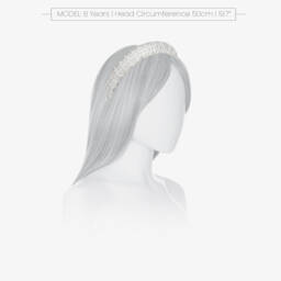 David Charles-Ободок для девочек кремовый с украшениями | Childrensalon Outlet