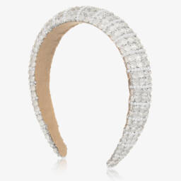 David Charles-Ободок для девочек кремовый с украшениями | Childrensalon Outlet