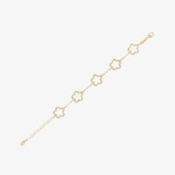 David Charles-Элегантная кремовая цепочка Clover для девочек | Childrensalon Outlet