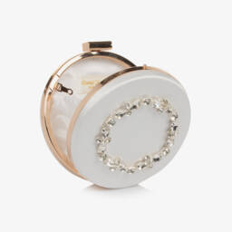 David Charles-Girls Elegant Ivory Satin Purse | Childrensalon Outlet