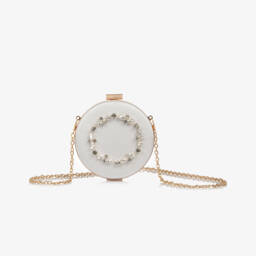 David Charles-Girls Elegant Ivory Satin Purse | Childrensalon Outlet