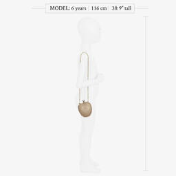  ديفيد تشارلز-حقيبة لون ذهبي للبنات (12 سم) | Childrensalon Outlet