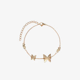 David Charles-Золотистый браслет с бабочками | Childrensalon Outlet