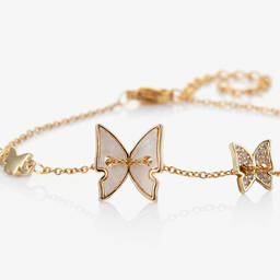 David Charles-Золотистый браслет с бабочками | Childrensalon Outlet