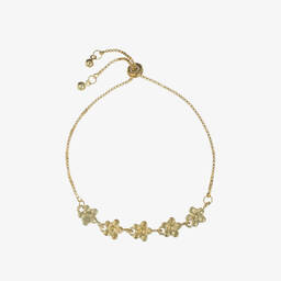 David Charles-Золотистый браслет с цветами из кристаллов | Childrensalon Outlet