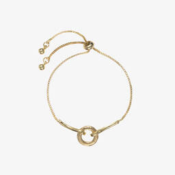 ديفيد تشارلز-أسوارة مزينة بديامنتي لون ذهبي للبنات | Childrensalon Outlet