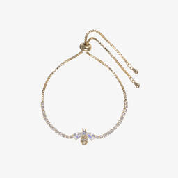 ديفيد تشارلز-أسوارة مزينة بديامنتي لون ذهبي للبنات | Childrensalon Outlet