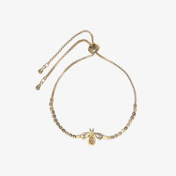 ديفيد تشارلز-أسوارة مزينة بديامنتي لون ذهبي للبنات | Childrensalon Outlet