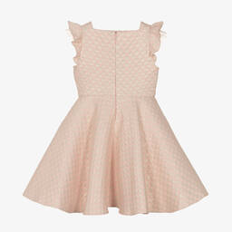 David Charles-فستان جاكارد لون زهري بنقشة ورود | Childrensalon Outlet