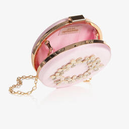 David Charles-Розовая круглая сумочка-клатч (12см) | Childrensalon Outlet