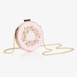 David Charles-Розовая круглая сумочка-клатч (12см) | Childrensalon Outlet