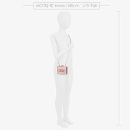 David Charles-Girls Pink Satin Bow Handbag (12cm) | Childrensalon Outlet