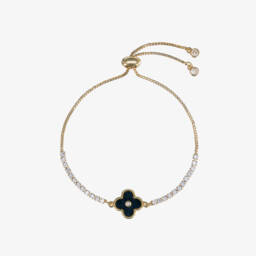 David Charles-Girls Radiant Black Clover Bangle | Childrensalon Outlet