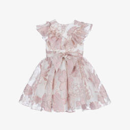 David Charles-فستان أورجانزا مشرق للبنات | Childrensalon Outlet