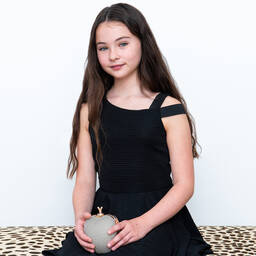  ديفيد تشارلز-حقيبة لون فضّي للبنات (12 سم) | Childrensalon Outlet