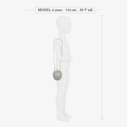  ديفيد تشارلز-حقيبة لون فضّي للبنات (12 سم) | Childrensalon Outlet