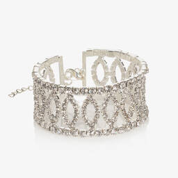 David Charles-Серебристый браслет с кристаллами | Childrensalon Outlet