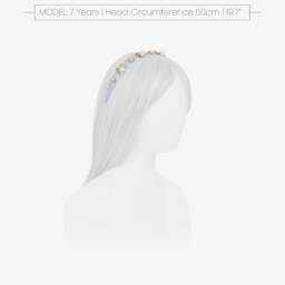 David Charles-Сияющий синий ободок для девочек | Childrensalon Outlet