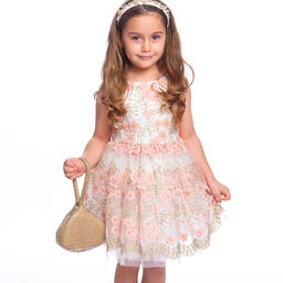  ديفيد تشارلز-حقيبة لون ذهبي للبنات (15 سم) | Childrensalon Outlet