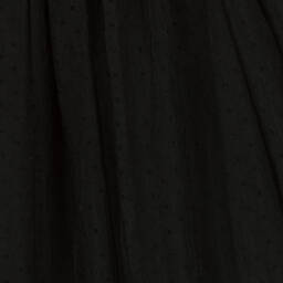 David Charles-Pink & Black Tulle Bows Dress  | Childrensalon Outlet