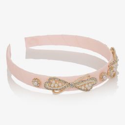 David Charles-Розовый ободок с бантиками | Childrensalon Outlet