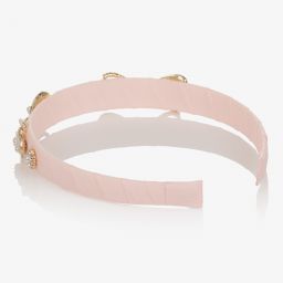David Charles-Розовый ободок с бантиками | Childrensalon Outlet