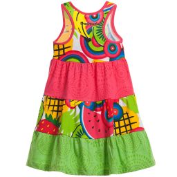 Desigual-Bright Jersey Tropical Dress | Childrensalon Outlet