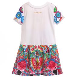  ديسيغوال-فستان جيرزي من القطن بطبعة قلادة من الموز | Childrensalon Outlet