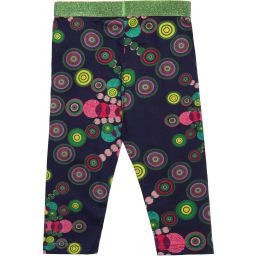 Desigual-Girls Navy Blue Capri Length Leggings  | Childrensalon Outlet