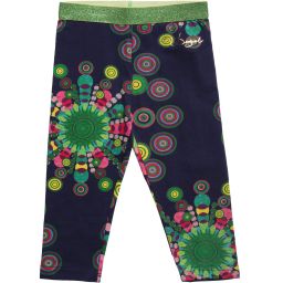 Desigual-Girls Navy Blue Capri Length Leggings  | Childrensalon Outlet