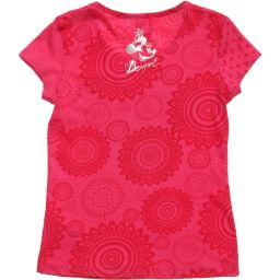 Desigual-Girls Pink Sequinned Minnie Mouse T-Shirt | Childrensalon Outlet