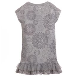 Desigual-Jersey Jewel Print Dress with Sequins & Gems  | Childrensalon Outlet