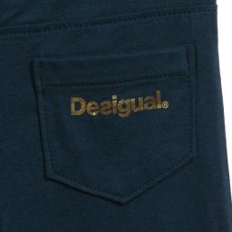  ديسيغوال-كلسون جيرزي من القطن بلون أزرق مع حزام | Childrensalon Outlet