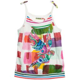Desigual-Parrot Appliqué T-Shirt | Childrensalon Outlet