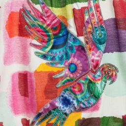 Desigual-Parrot Appliqué T-Shirt | Childrensalon Outlet
