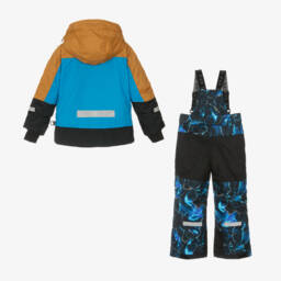 Deux par Deux-Boys Blue Arctic Pattern Snowsuit Set | Childrensalon Outlet
