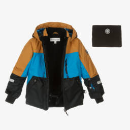 Deux par Deux-Boys Blue Arctic Pattern Snowsuit Set | Childrensalon Outlet